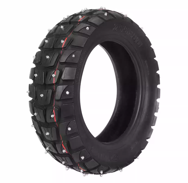 Scooter Tire - STLF T255*80 スノータイヤ、滑り止めスタッド付き、ゼロ10X電動スクーター用に幅広・厚みのある設計