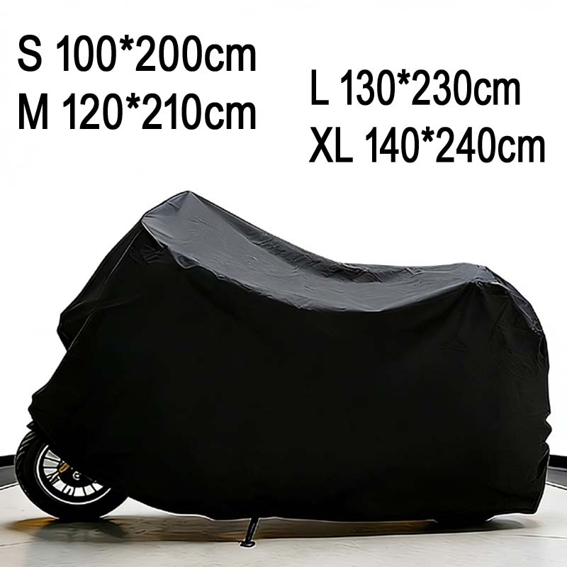 Electric Scooter Rain Cover - ハイサーチバイクカバー電動車両PEVA防水ブラック屋外バイクスクーター防塵雨よけ服S M L