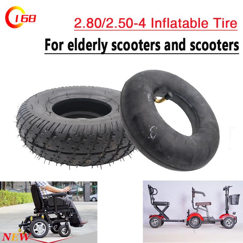 Scooter Tire - 電動スクーター用タイヤ 2.80/2.50-4、外側タイヤ、内側外側タイヤ、高齢者向け通勤車両用9インチ空気入りタイヤ