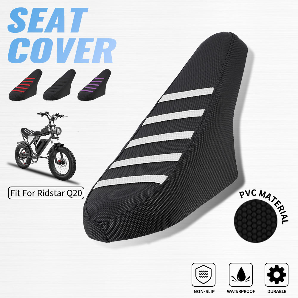 Electric Scooter Rain Cover - オートバイのシートカバー防水滑り止め粒子デザイン PVC リッドスター Q20 電動バイク E-バイクスクーター自転車アクセサリー