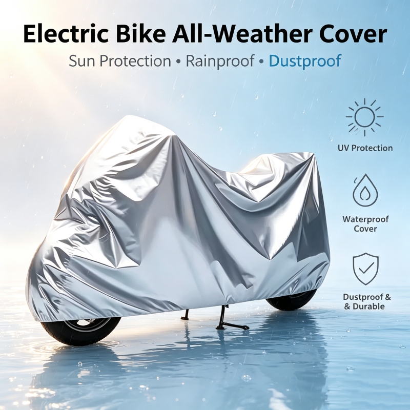 Electric Scooter Rain Cover - 防水ユニバーサルバイクカバー、雨天・日光対策オールインワン保護カバー、雨天に最適