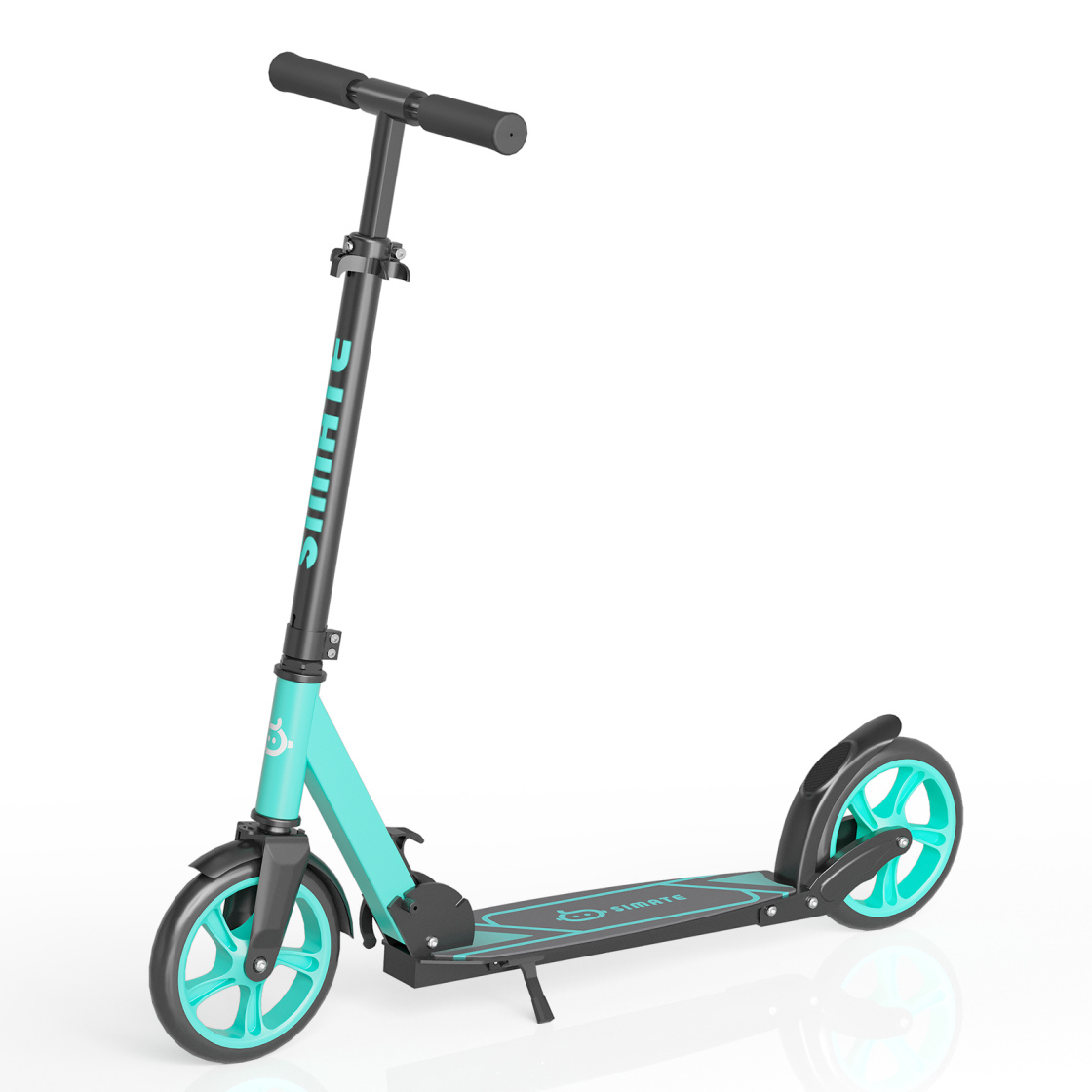 Kids Electric Scooter - SIMATE T1 ファッショントレンドポータブルキック&大人用スクーター屋外通勤折りたたみ式スクーター調節可能なハンドルバー高さギフト付き