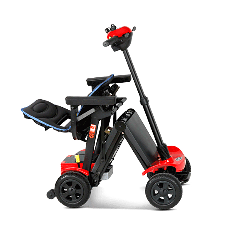 新製品 自動折りたたみ式 軽量 四輪 高齢者・障害者向け電動 - Folding Electric Scooter のレビューと価格