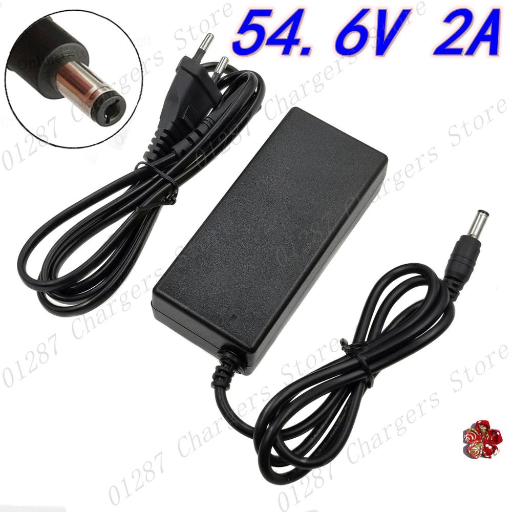 54.6V 2A充電器、48Vリチウムイオンバッテリー用、D - Electric Scooter Charger のレビューと価格