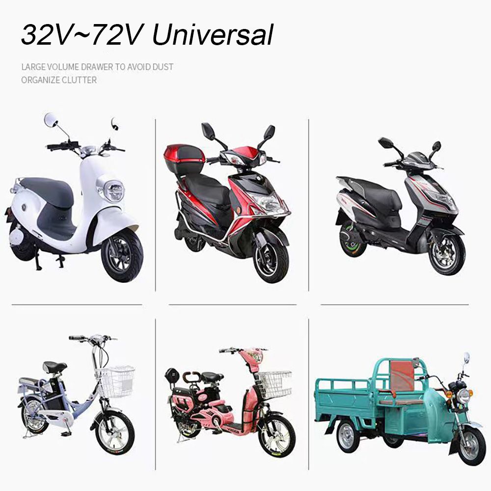 2つのキー,電動自転車充電器,スイッチ,ユニバーサルスクータ - Electric Scooter Charger のレビューと価格