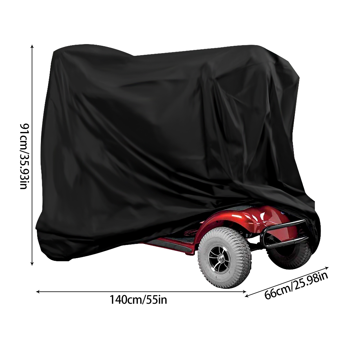 防水モビリティスクーターカバー車椅子収納カバー雨保護ヘビーデ - Electric Scooter Rain Cover のレビューと価格