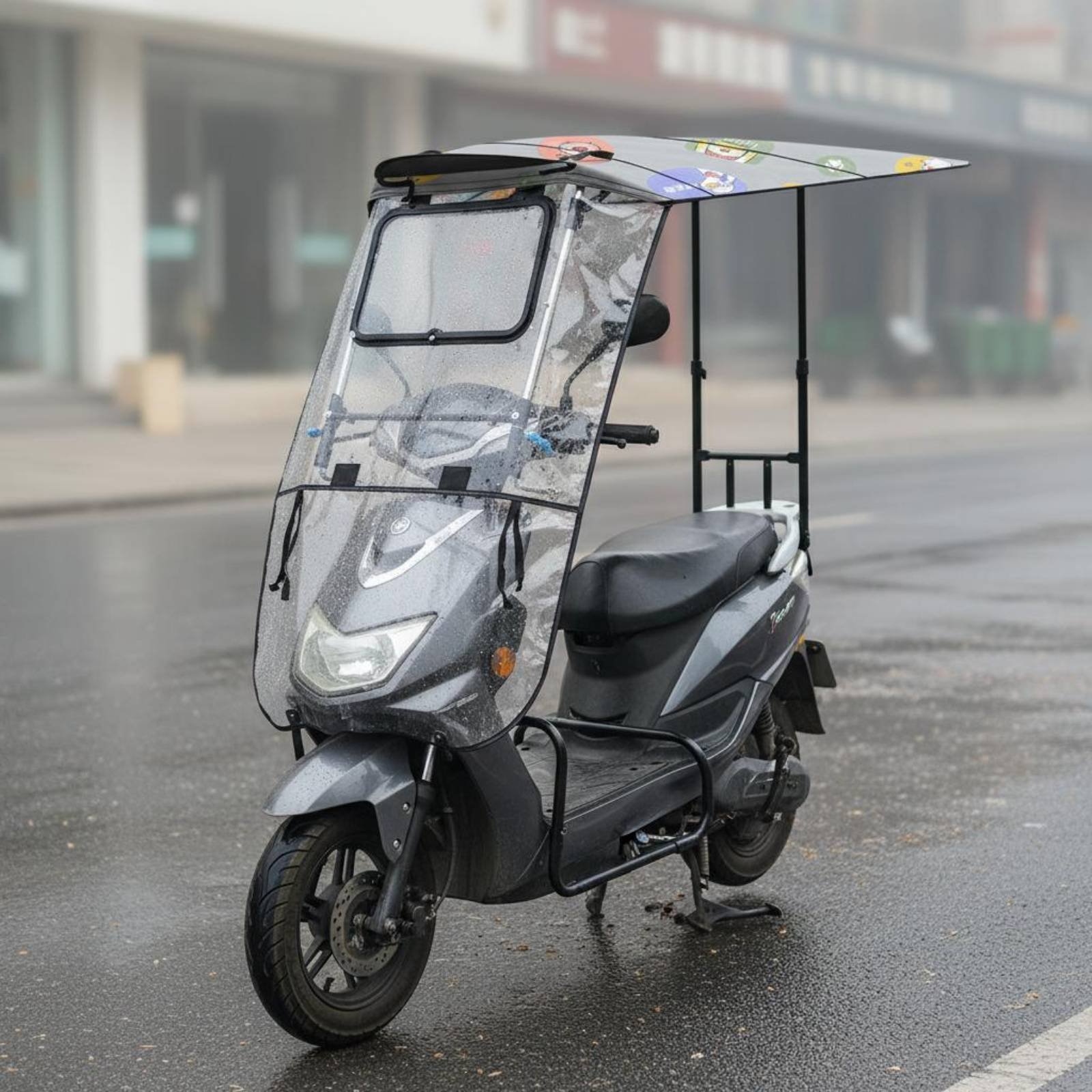 電動スクーターレインカバー耐水性折りたたみ式スクーターレイン - Electric Scooter Rain Cover のレビューと価格